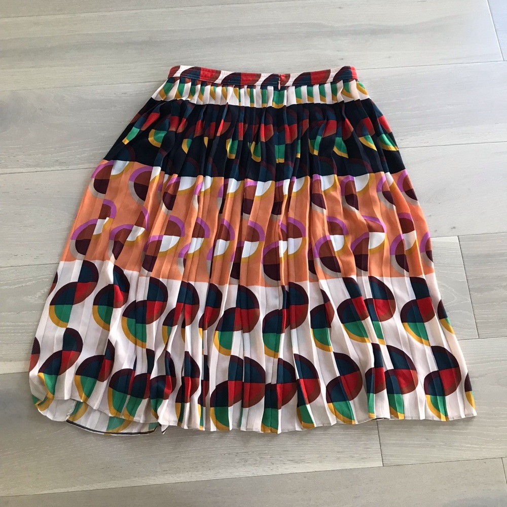 J. Crew Multicolor Pleated Midi Skirt - Picture 8 of 8